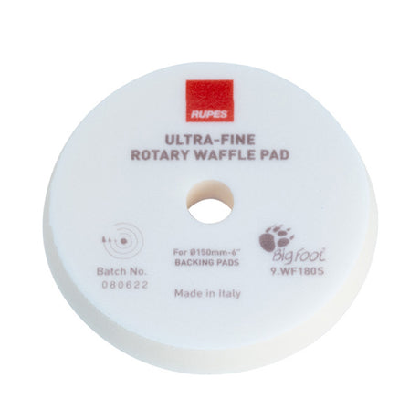 Rupes Skumtrissa Våfflad Rotary Ultra-Fine 150 mm – Vit