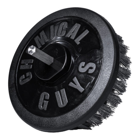 Chemical Guys Spinner Carpet Drill Brush Light Duty – Mjuk rengöringsborste för tyg och känsliga ytor