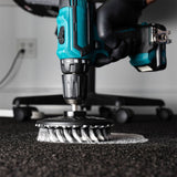 Chemical Guys Spinner Carpet Drill Brush Light Duty – Mjuk rengöringsborste för tyg och känsliga ytor