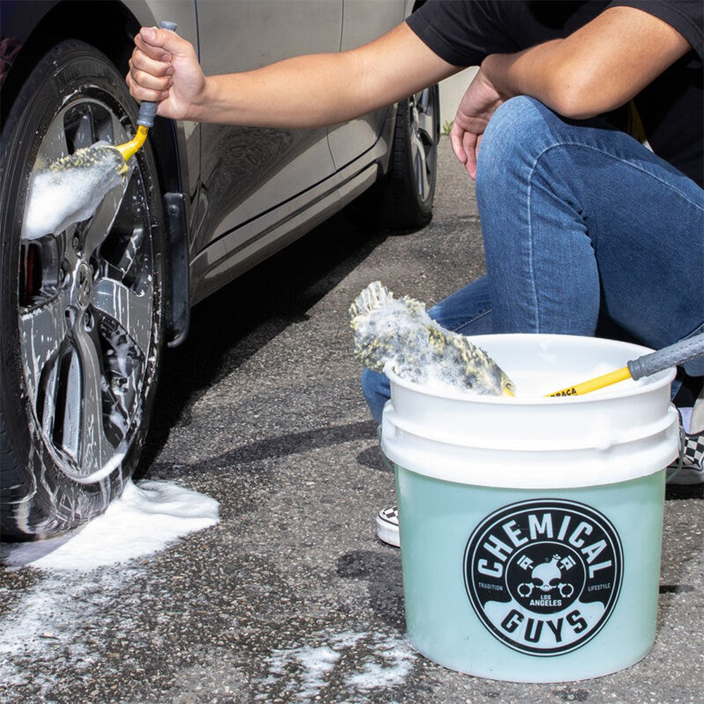Chemical Guys Rimpaca Reach Around Ultimate Wheel Brush Set 2-DELAR – Vinklade, ultramjuka och mångsidiga borstar för svåråtkomliga ytor