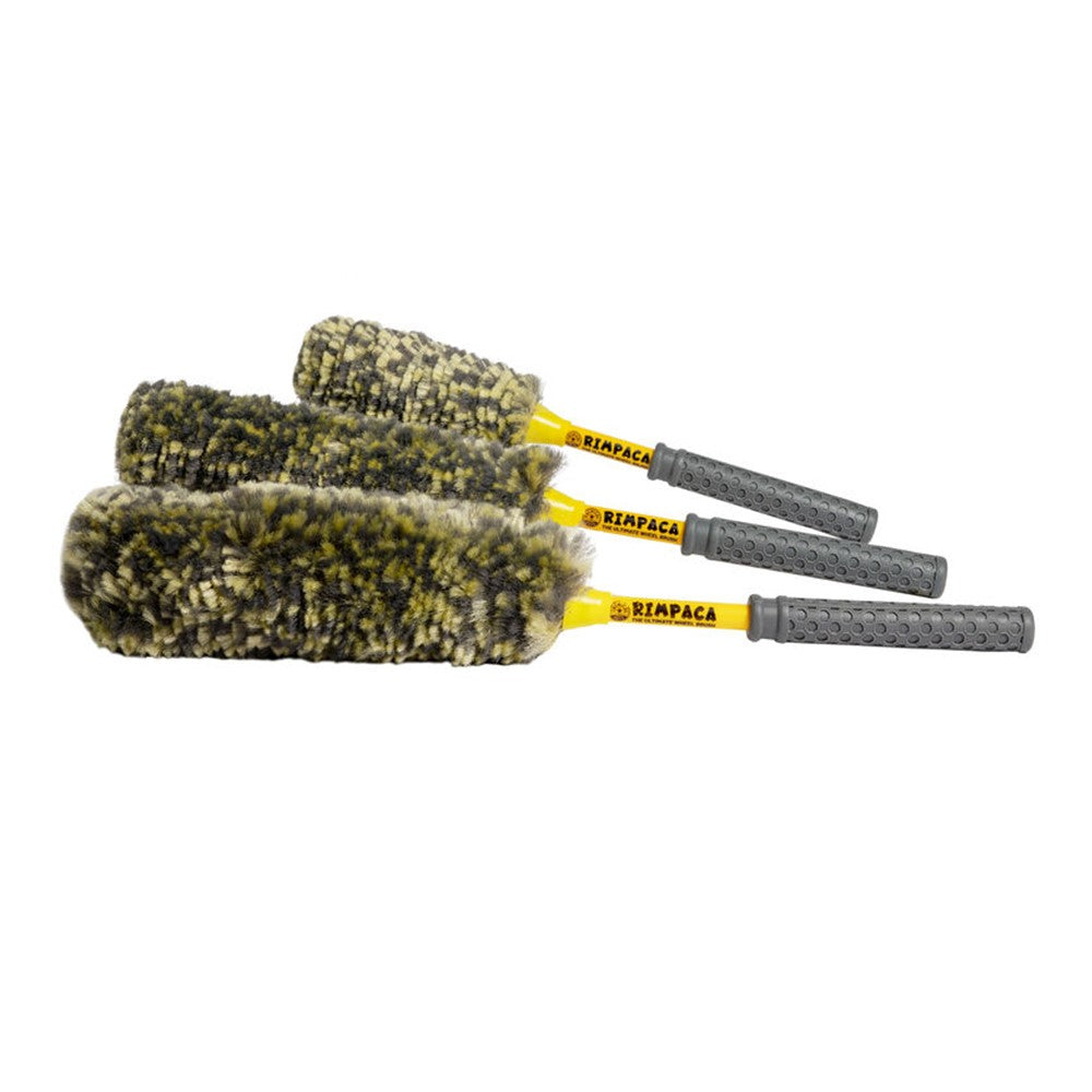 Chemical Guys Rimpaca Ultimate Wheel Brush Set 3-DELAR - Ultrafluffiga, skonsamma och mångsidiga rengöringsborstar