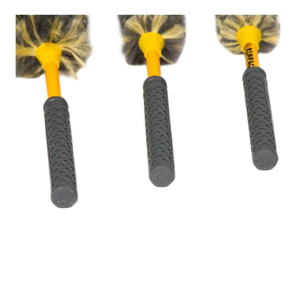 Chemical Guys Rimpaca Ultimate Wheel Brush Set 3-DELAR - Ultrafluffiga, skonsamma och mångsidiga rengöringsborstar