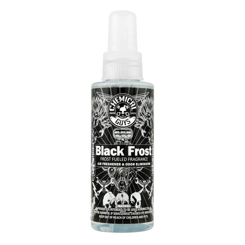 Chemical Guys Black Frost Air Freshener, 118 ml – Klassisk gentlemannadoft med mysk
