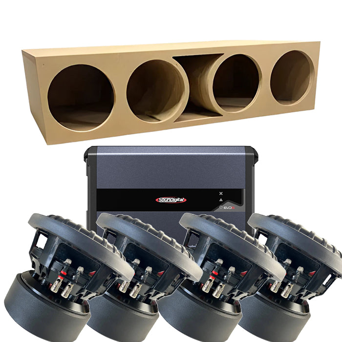 Chevrolet 1959-70 Baspaket – 4x MM Audio 8 tum basar + SD3000.1 monoblock