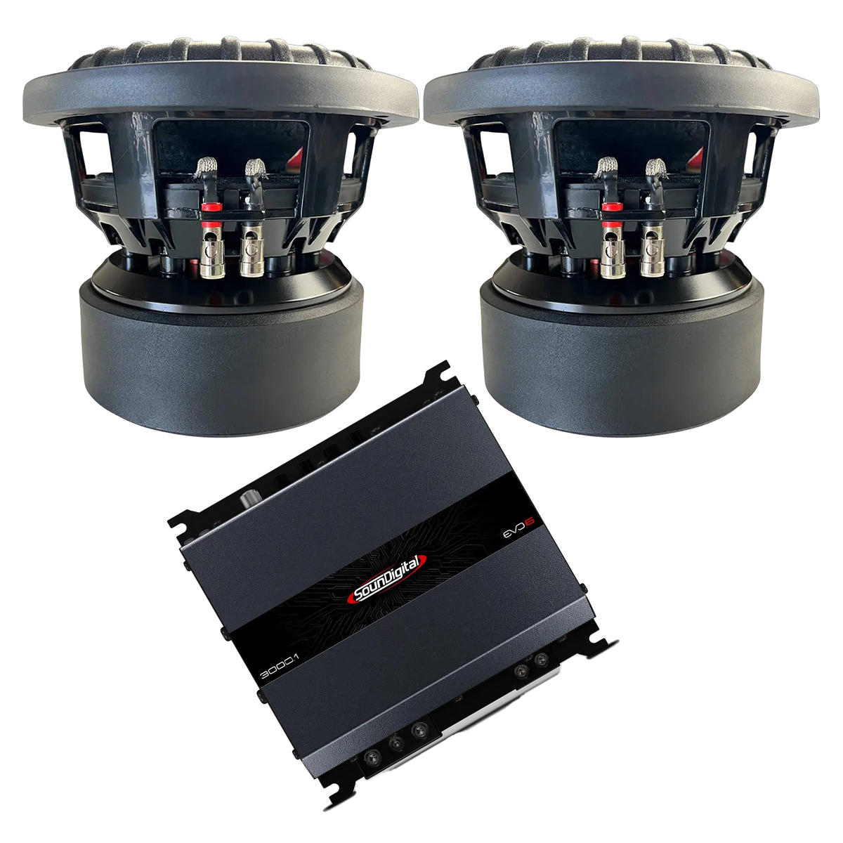 MM Audio baspaket – 2x HD8v2 + SD3000.1 monoblock