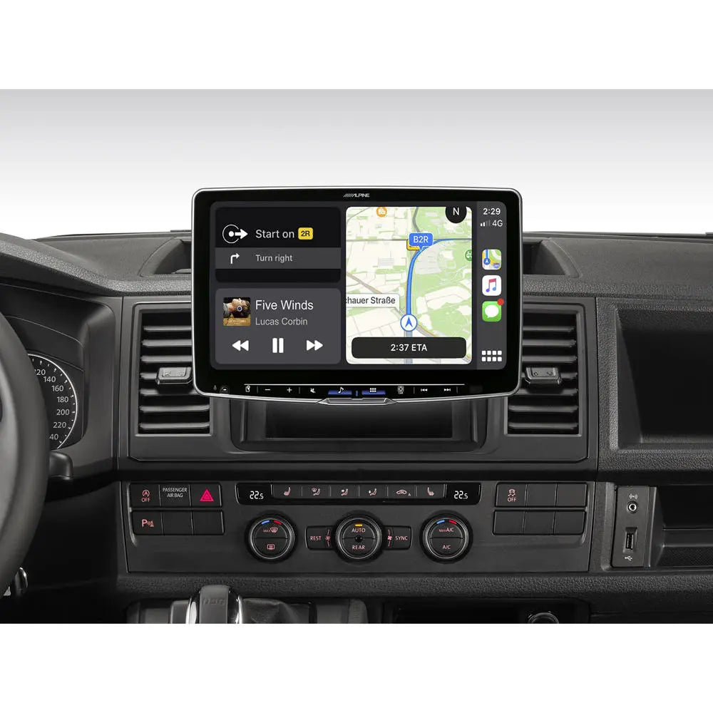 Alpine iLX-F115T6 – Stereo med 11 tum pekskärm för VW T6 – Android Auto – Apple Carplay