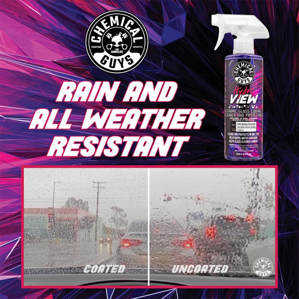 Chemical Guys HydroView Keramisk Glasrengöring & Coating – 473 ml