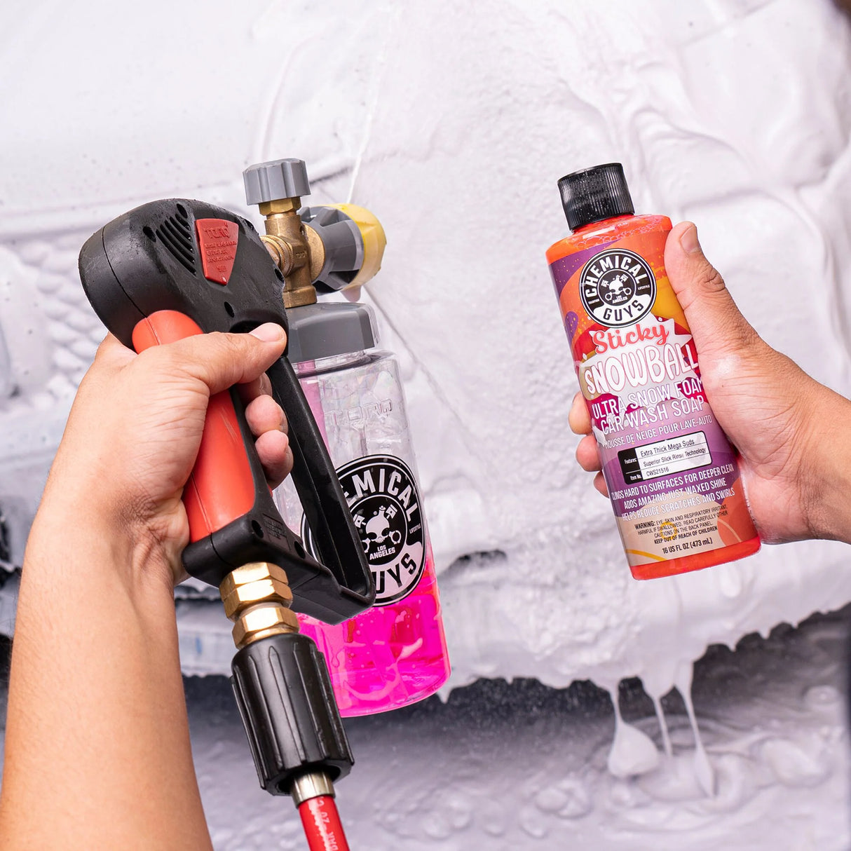 Chemical Guys Bilschampo Sticky Snowball, 473 ml