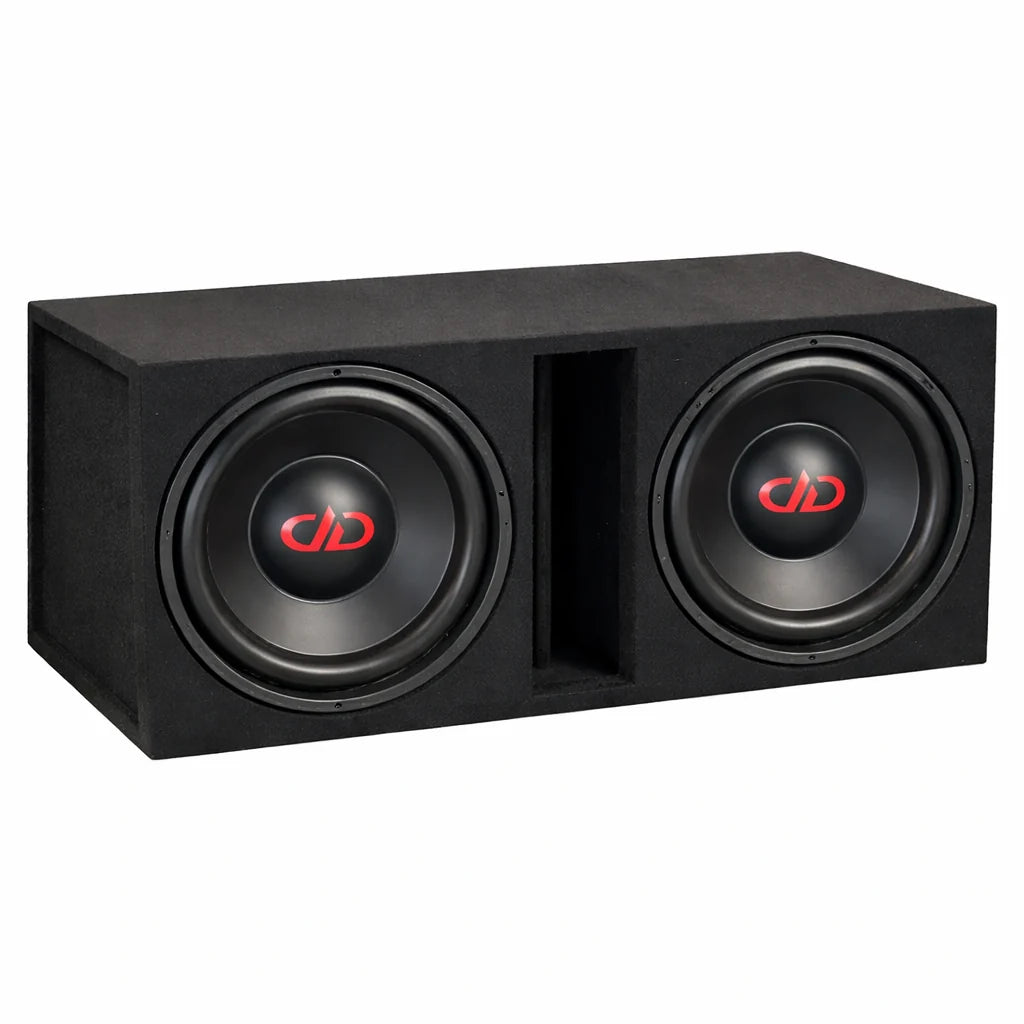 DD Audio 312e-D4 med Bass Habit RA2000W, 2x12 baspaket