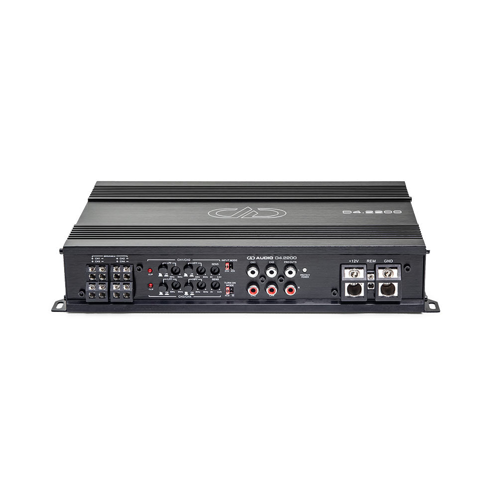 DD Audio D4.2200, fyrkanaligt slutsteg