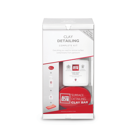 Autoglym Surface Detailing Clay Kit - Sprayvax/Rengöringslera/Polish