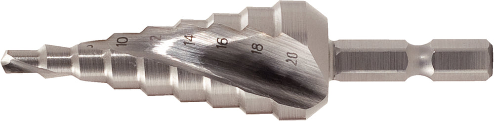 KS TOOLS 1/4" HSS nivåborr-bit,Ø 4-20mm, 9 nivåer