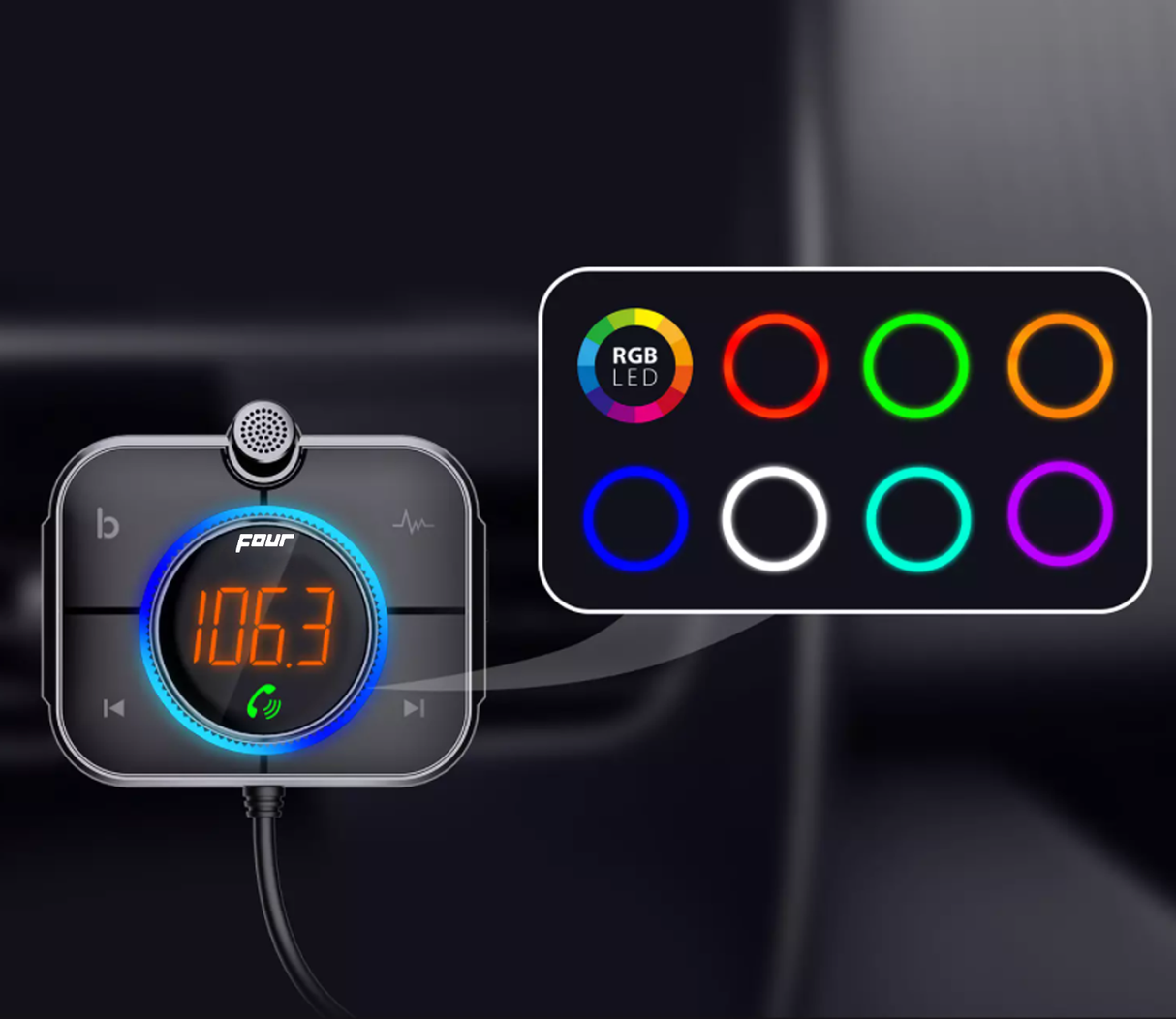 FOUR Mobile 4-FMTBT2.1 FM Transmitter