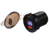 4Connect 4-600162 waterprof USB-charger with voltage display