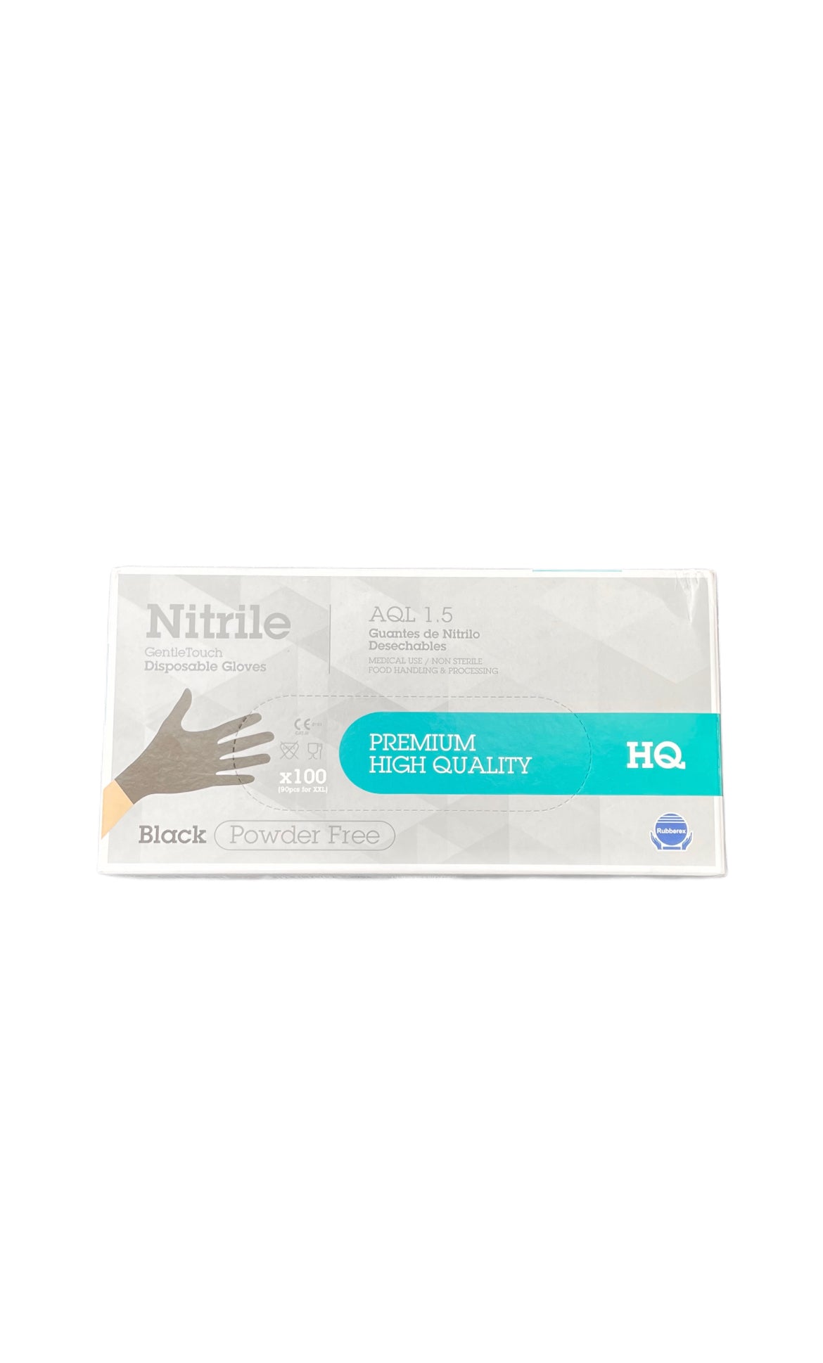 NITRILHANDSKAR, SVARTA, 100-PACK, STORLEK-L