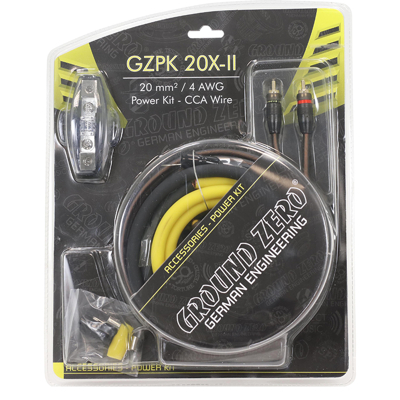 Ground Zero 20 mm2 CCA kabelkit