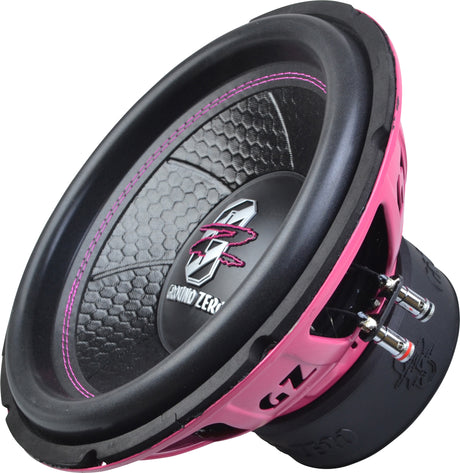 2-Pack Ground Zero GZIW 12XSPL-D2 PINK i baslåda, Fett brutalt baskit