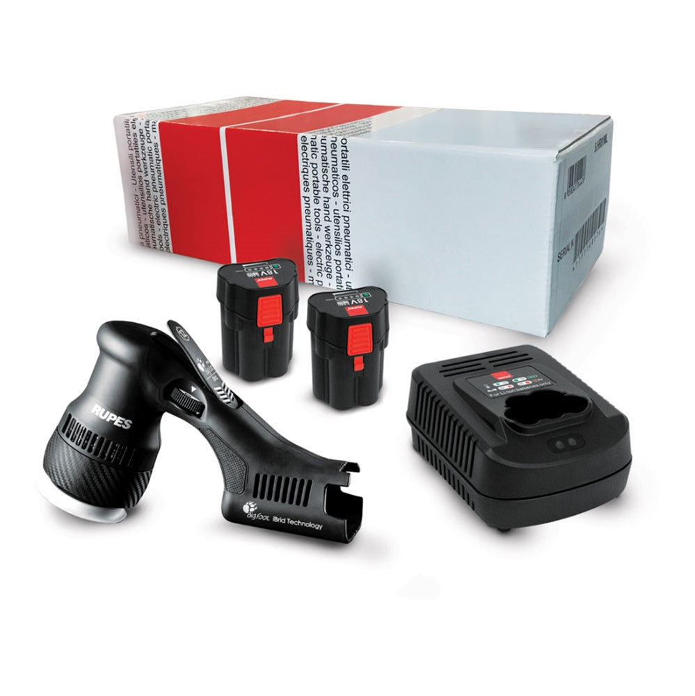 RUPES Polermaskin batteridriven oscillerande HLR75, 75 mm, STB-kit