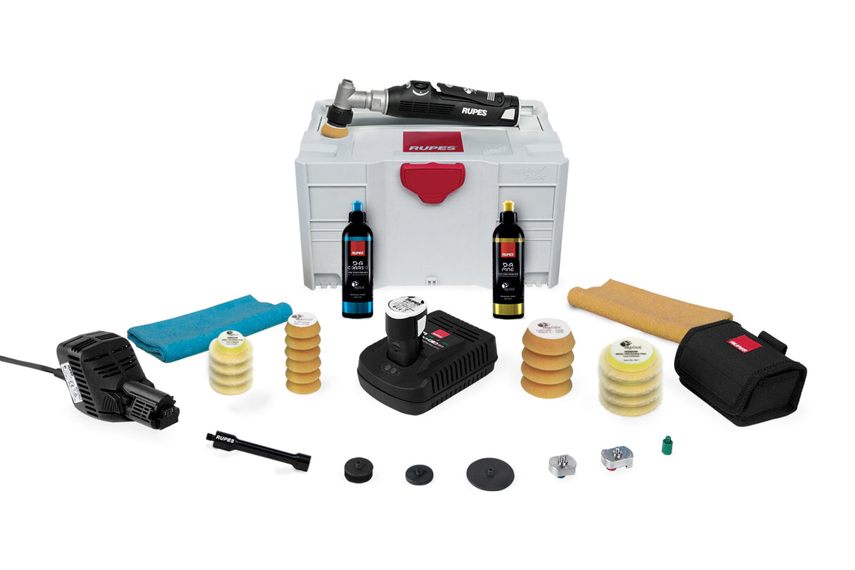 RUPES Polermaskin batteridriven Nano, kort hals, LUX-kit