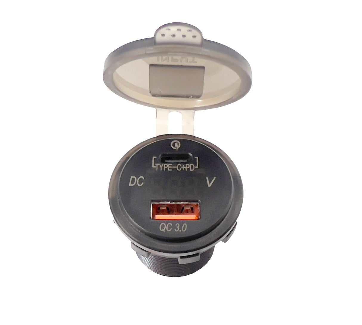 4Connect 4-600162 waterprof USB-charger with voltage display