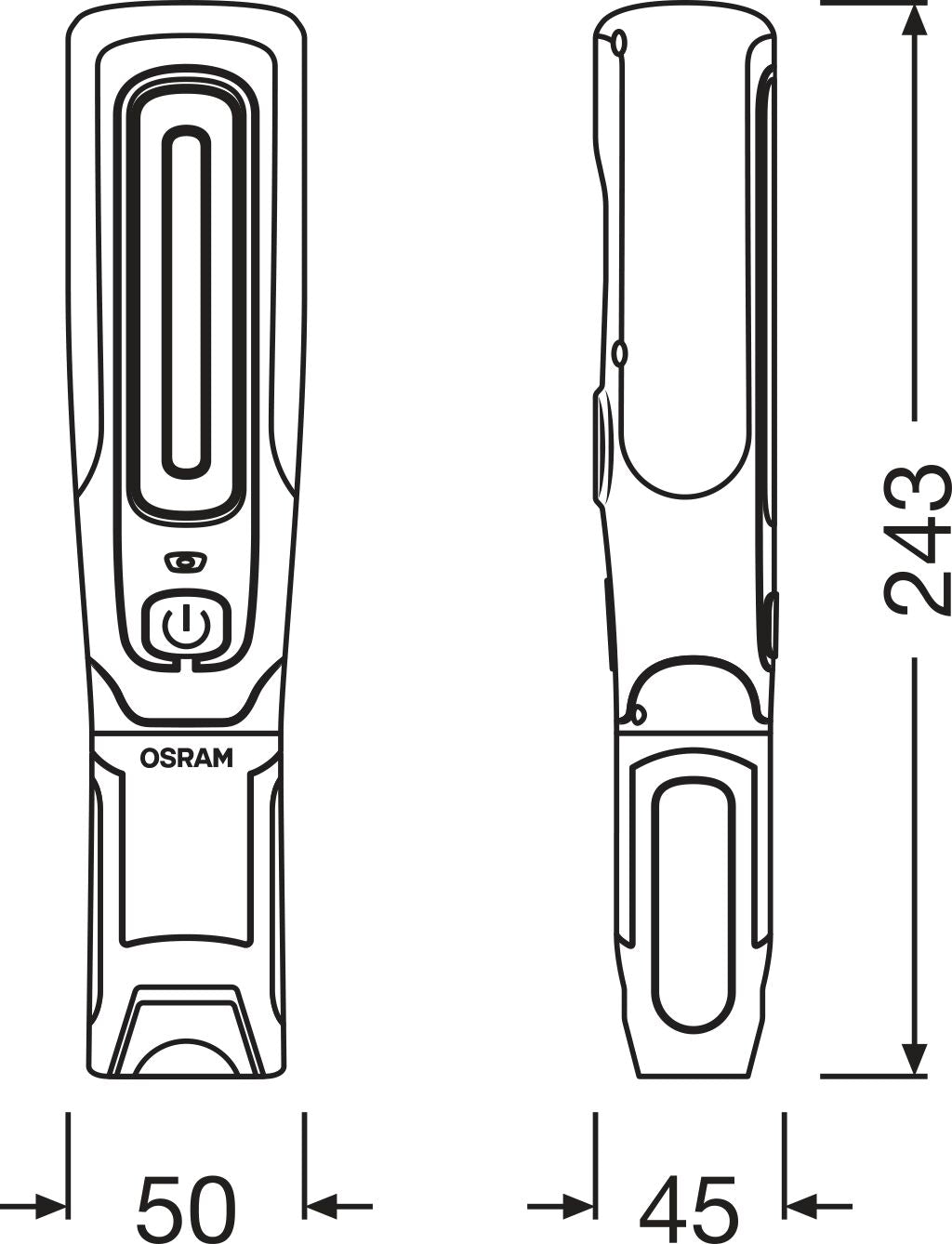 OSRAM LEDinspect LEDIL412 Verkstadslampa med TWIST