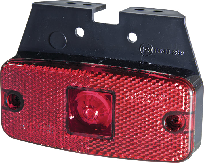 Strands Positions LED 111X50Mm Röd.12-24V,12-24V E-Märkt