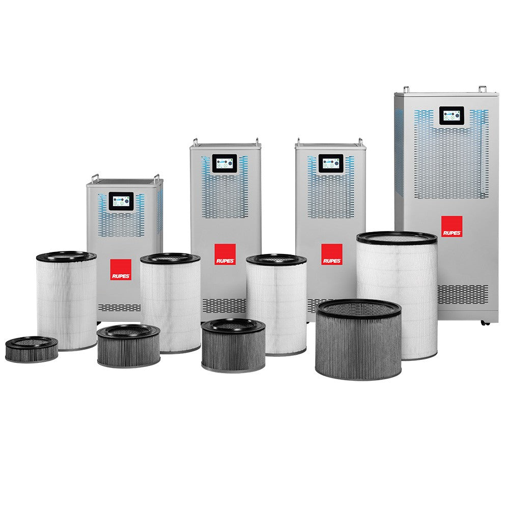 RUPES Niveus 4.0 NV200I – Smart luftrenare med Industry 4.0-styrning och ultrafin filtrering