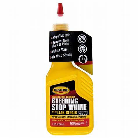 RISLONE Steering Stop Whine with Leak Repair – Styrservotillsats för Läckage, Oljud & Hård Styrning - 350 ml
