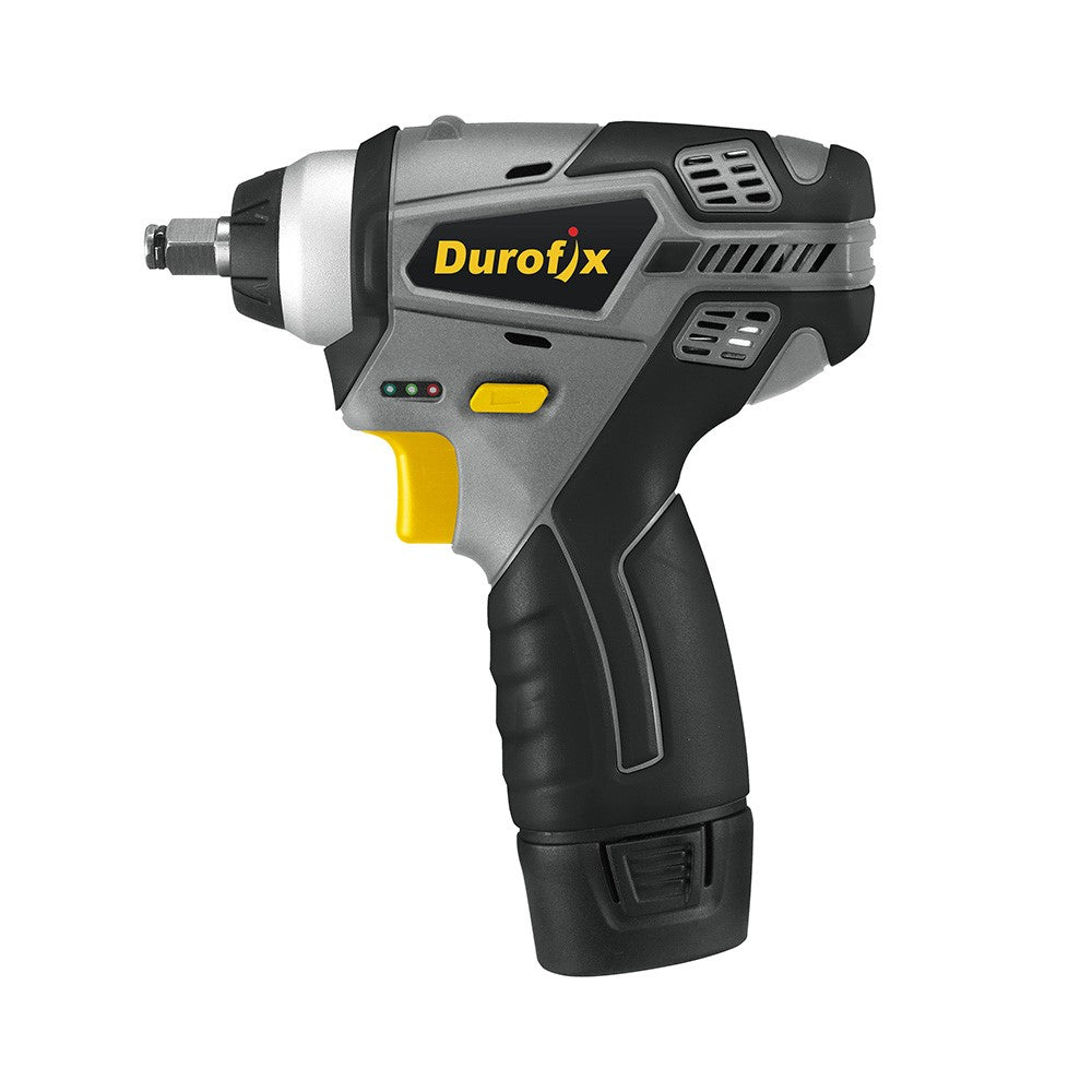 Durofix Mutterdragare 3/8" 12V Kompakt – Komplett Kit med 2 Batterier, Laddare och Väska