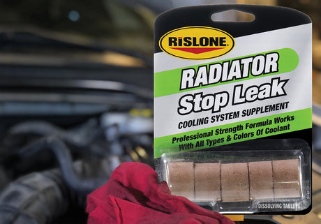 RISLONE Radiator Stop Leak Cooling System Supplement OEM Tablets – Kylartätning & Rostskydd - Tabletter