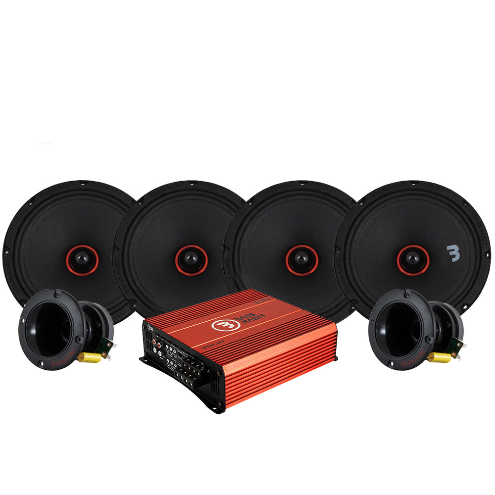 Bass Habit SPL Elite SE200M & SP35H SPL-paket med steg, medium