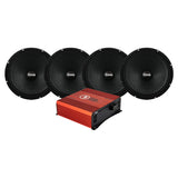 4-pack DS18 8PRO400MR-4 & Bass Habit SE225.4DF, SPL-paket
