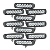 10-pack NIZLED B18RF, 15.8 cm back-/arbetsljus, 18W, arbetsljuspaket