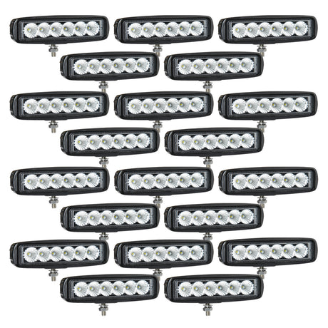 20-pack NIZLED B18RF, 15.8 cm back-/arbetsljus, 18W, arbetsljuspaket