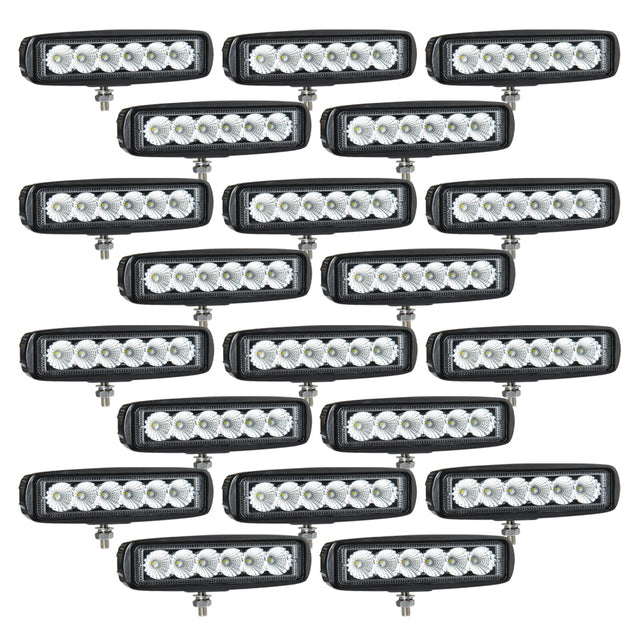 20-pack NIZLED B18RF, 15.8 cm back-/arbetsljus, 18W, arbetsljuspaket