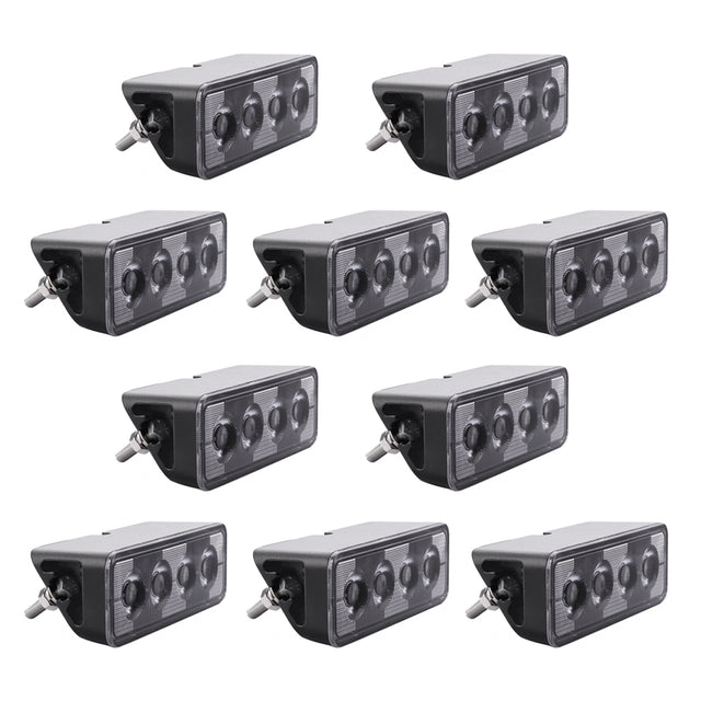 10-pack NIZLED B24RF, vinklat 13 cm back-/arbetsljus, 24W, arbetsljuspaket