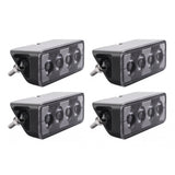 4-pack NIZLED B24RF, vinklat 13 cm back-/arbetsljus, 24W, arbetsljuspaket