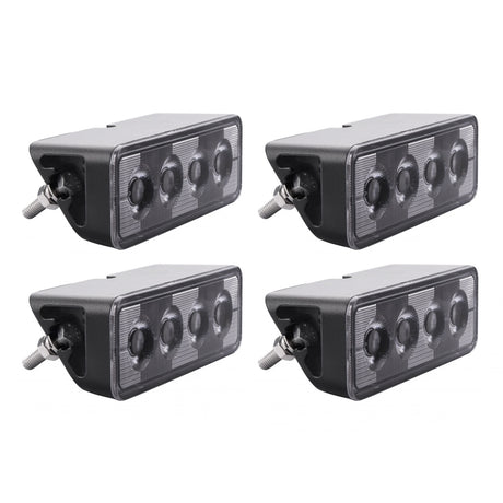 4-pack NIZLED B24RF, vinklat 13 cm back-/arbetsljus, 24W, arbetsljuspaket