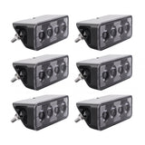 6-pack NIZLED B24RF, vinklat 13 cm back-/arbetsljus, 24W, arbetsljuspaket