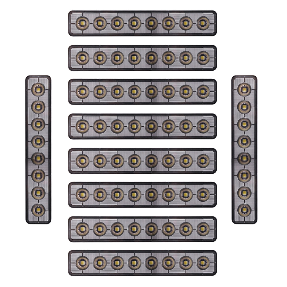 10-pack NIZLED B48RF, vinklat 24.2 cm back-/arbetsljus, 48W, arbetsljuspaket
