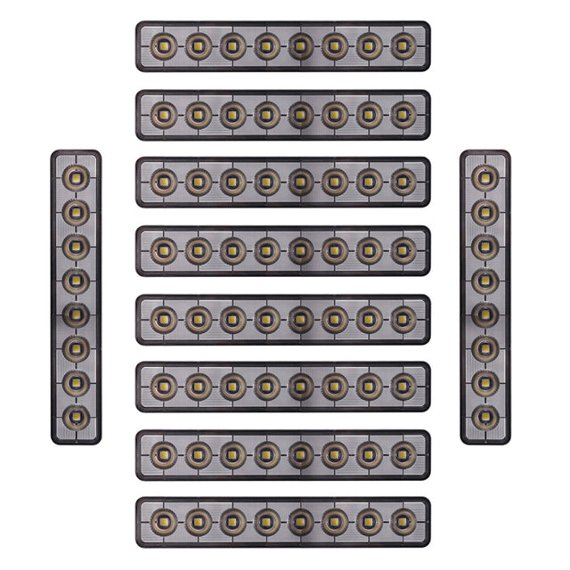 10-pack NIZLED B48RF, vinklat 24.2 cm back-/arbetsljus, 48W, arbetsljuspaket