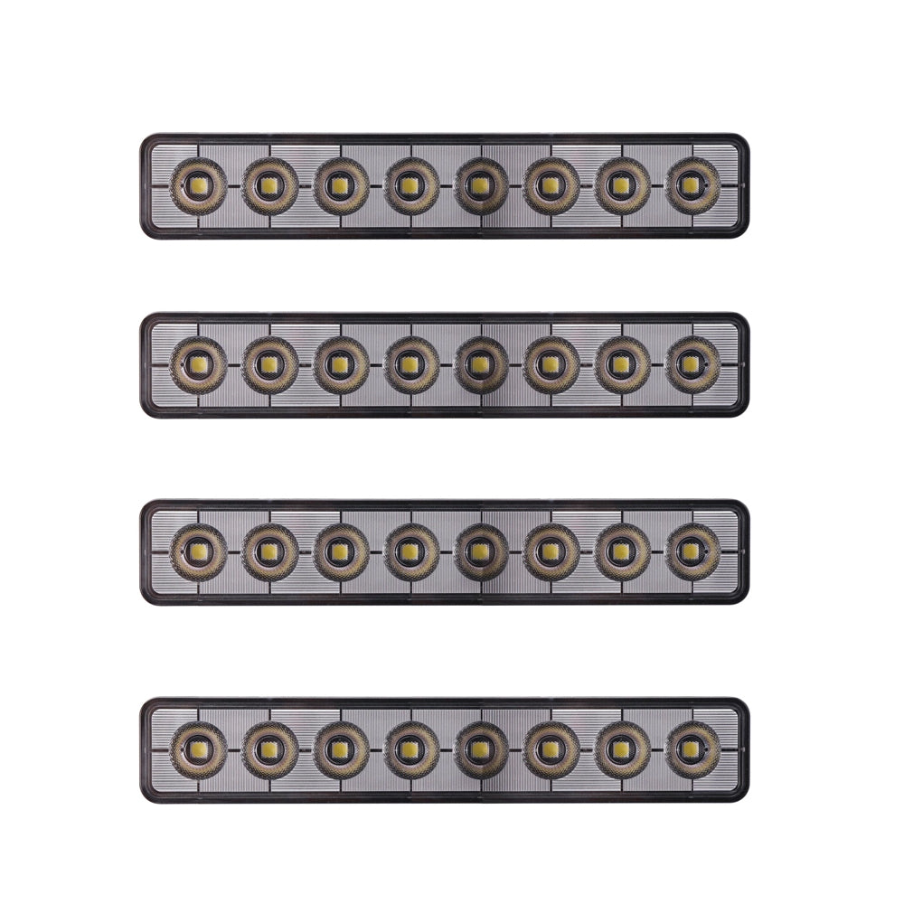 4-pack NIZLED B48RF, vinklat 24.2 cm back-/arbetsljus, 48W, arbetsljuspaket