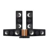 4-pack Dynavoice C-5 i ek med System One SC4B högtalarväxel, garagepaket