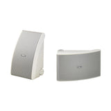 4-pack Yamaha NS-AW592 i vitt med Dynavoice CA802BT och SC4B, utomhuspaket