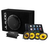 JL Audio 1x6.5 tums helhetspaket med JVC KW-M695DBW