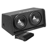 JL Audio CP212-W0v3 2x12 med Play Power 1000.1, baspaket