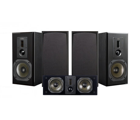 Dynavoice Definition DM-6 MKII med DC-5 5.0 högtalarpaket, svart