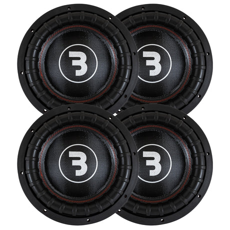 4-pack Bass Habit Elite 2 E2300D1, 12 tums baselement
