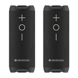 2-pack Arcsound EDGE Bluetooth-högtalare, svart
