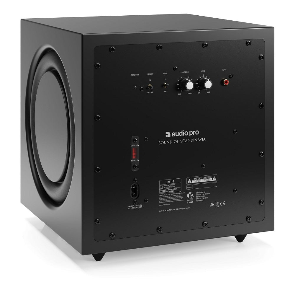 Onkyo GX-30ARC med Audio Pro SW-10 aktivt 2.1 högtalarpaket, svart